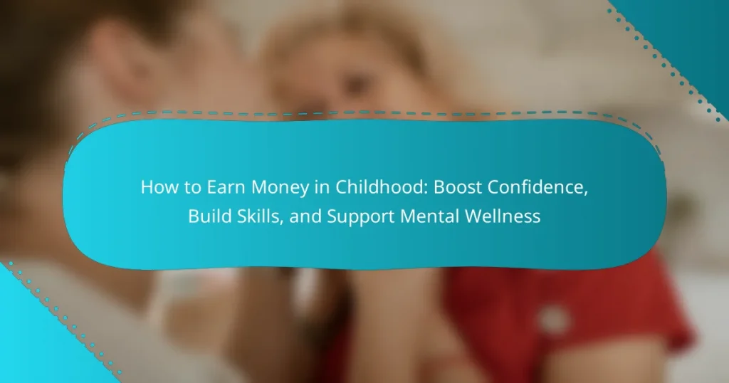 How to Earn Money in Childhood: Boost Confidence, Build Skills, and Support Mental Wellness