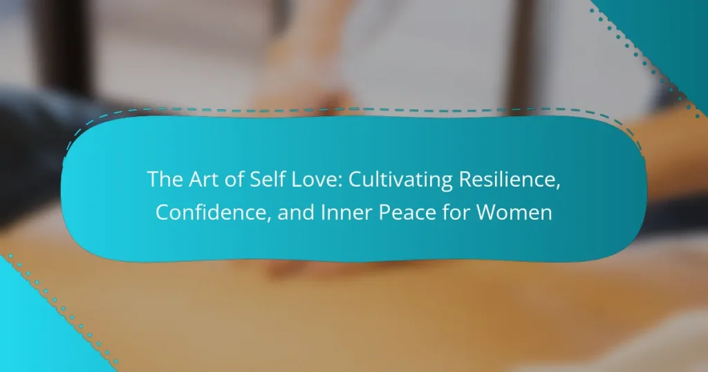 The Art of Self Love: Cultivating Resilience, Confidence, and Inner Peace for Women
